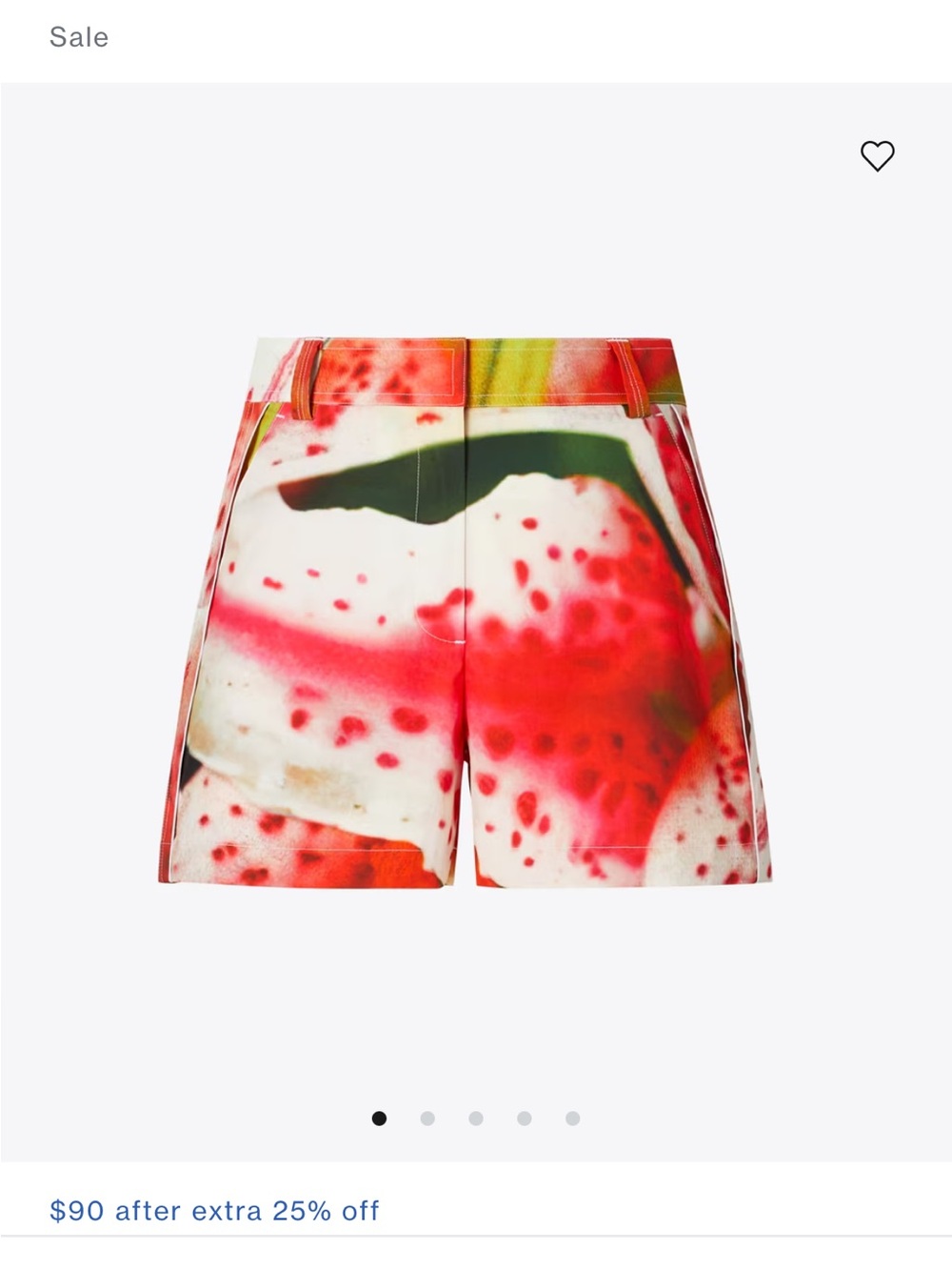 NWT Tory Burch Twill Camp Short